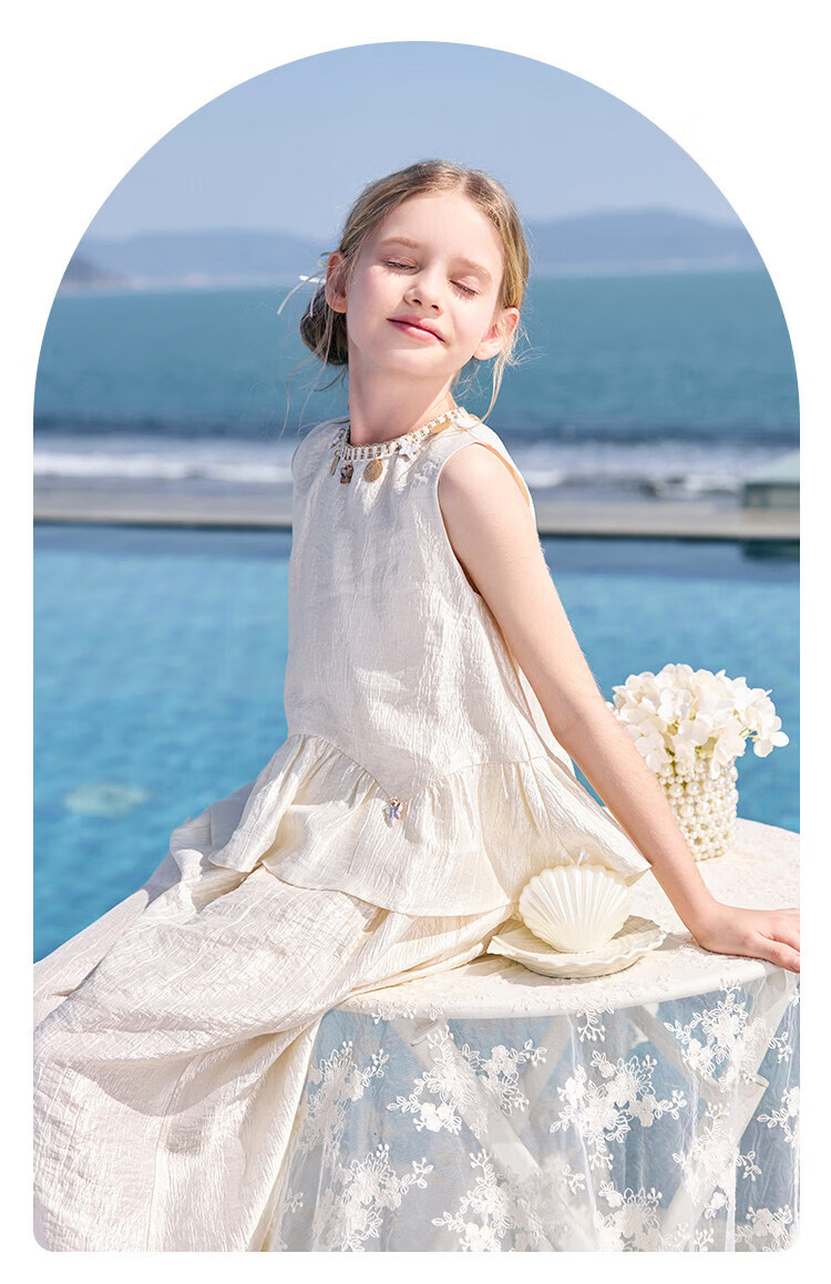 CHANZUIGOU Girls' Bohemian Vacation Set 2026 Summer New Elegant Sweet Style 15